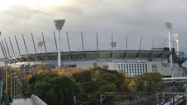 Police have identified all four men accused of attacking a spectator at the Anzac Day clash at the MCG. Picture: NCA NewsWire / David Crosling.