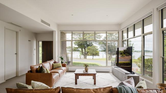 The family room overlooks Lake Wendouree. Photo: realestate.com.au