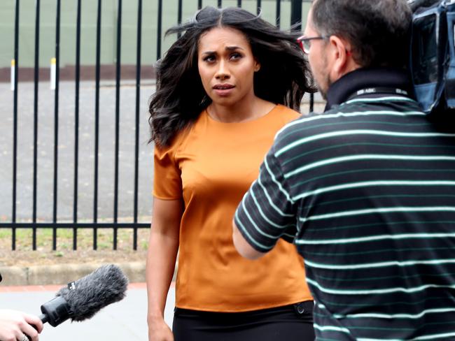 Paulini Curuenavuli arrives at Mount Druitt Local Court today