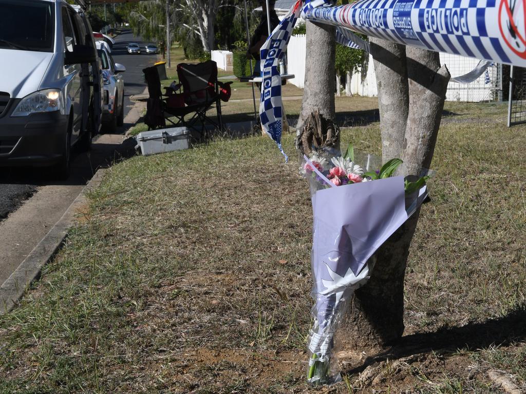 At the site of Karen Gilliland’s murder in Brae St in the south Rockhampton