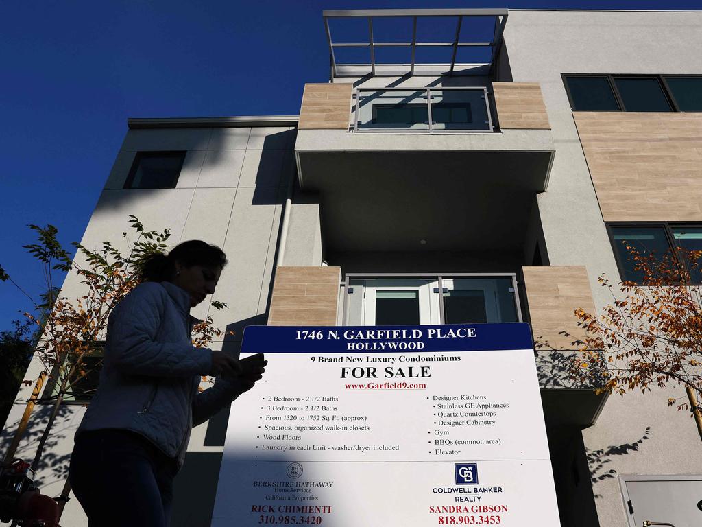 House prices are dramatically down in the US. Picture: Mario Tama/Getty Images North America/Getty Images via AFP