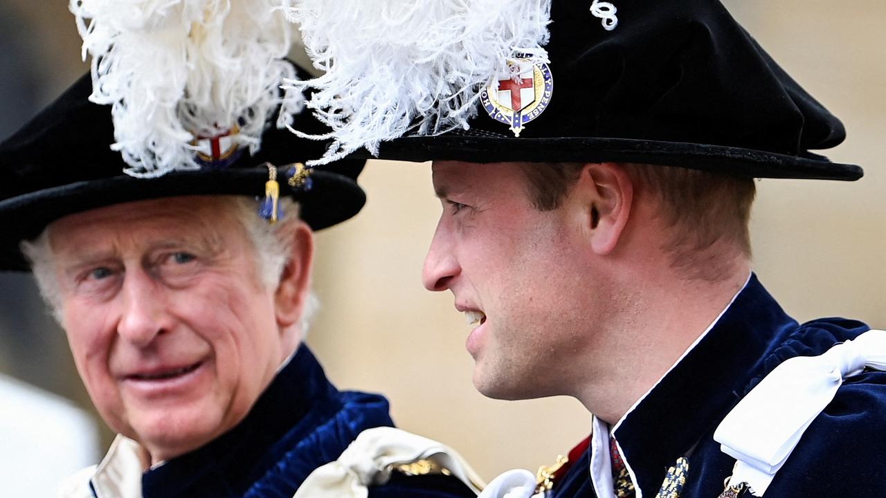 Charles and William are staring down a period of unavoidable upheaval in the royal family. Picture: TOBY MELVILLE / POOL / AFP