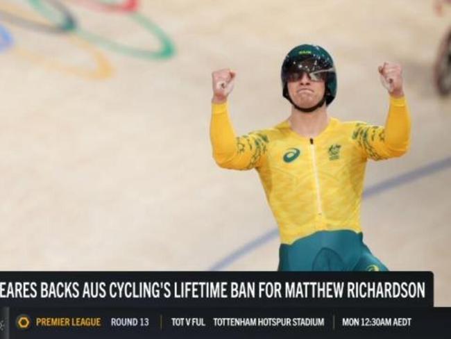 Meares backs lifetime ban for Richardson