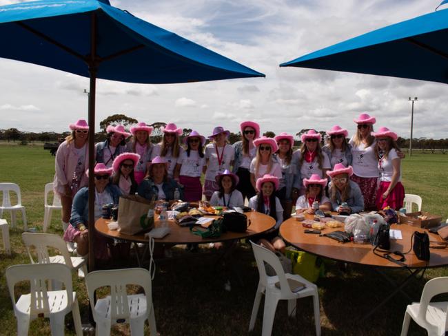 Members of the Skipton Netball Club at the 2022 Manangatang Cup.