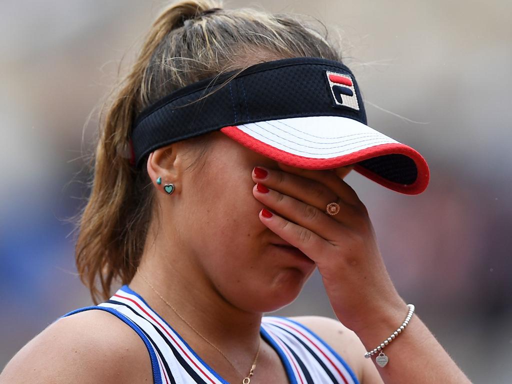 Sofia Kenin’s magic run was ended by Barty.