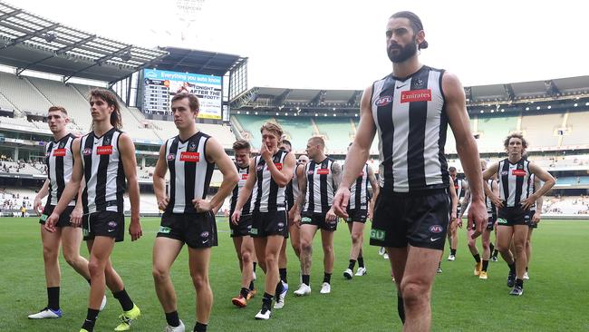 Gary Buckenara says it was “fanciful” to think the Magpies’ off-field issues would not impact the playing group. Picture: Michael Klein