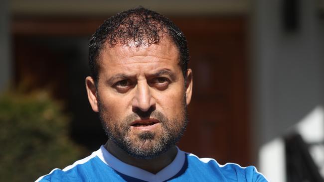 Referee Khodr Yaghi at home in western Sydney. Picture: John Grainger