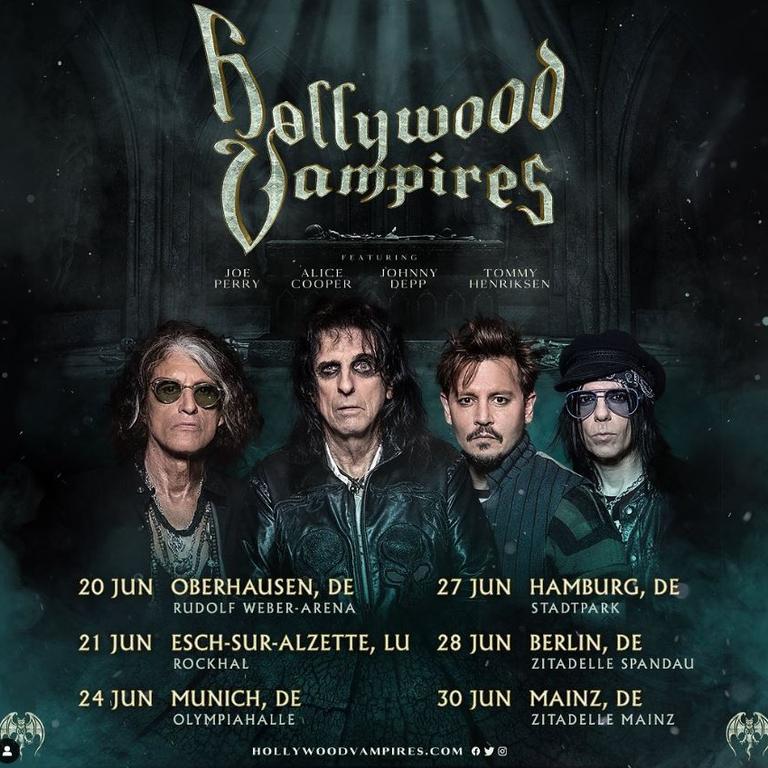 The Hollywood Vampires announced their Euro tour on Instagram.