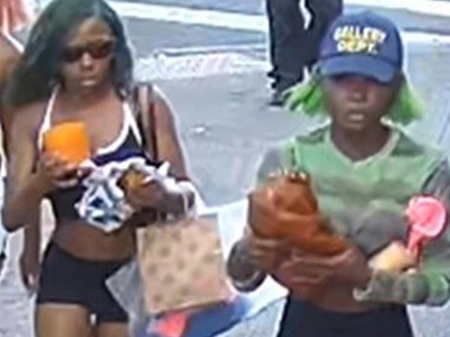 Three suspects who allegedly attacked Jill LeCroix on a bus in Queens, New York on July 9, 2022 in what's being investigated as an 'anti-white' hate crime. Picture: NYPD DCPI