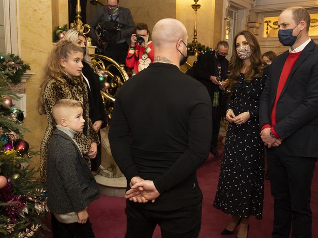 The couple spoke with essential workers and charity organisers at the London show. Picture: Getty Images