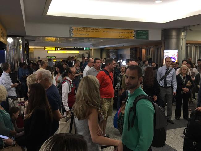 Passengers were evacuated. Picture: Rachel Moylan.