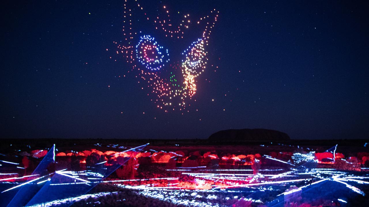 Spectacular m light show arrives in Uluru