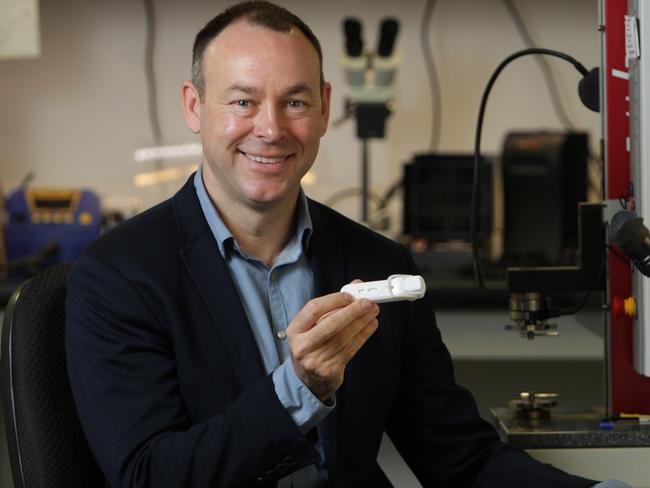 8/02/2017: Irishman, John Kelly is the CEO and founder of Atomo Diagnostics, a personal use diagnostic kit that tests for blood diseases such as HIV. The company has recieved funding from the Gates Foundation in the United States and he has just returned from the US where he has been in more talks with Gates foundation. Hollie Adams/The Australian