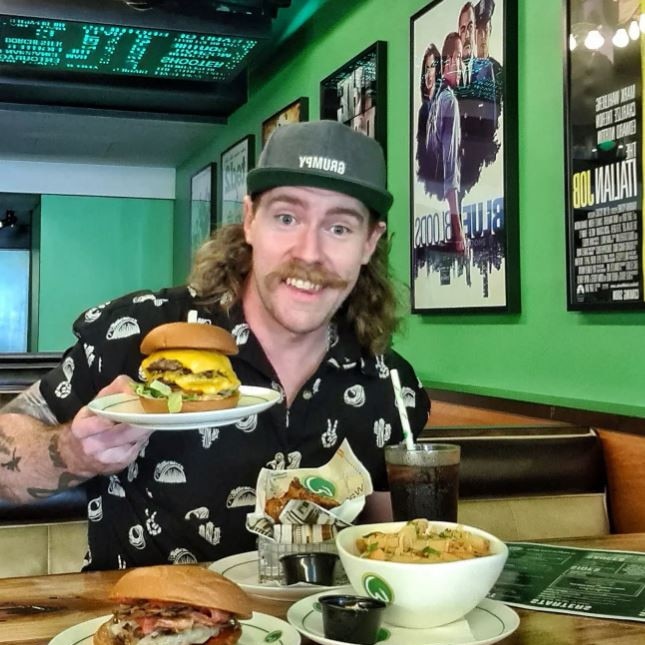 Food blogger Issac has been among the first to try the burgers. Picture: Instagram/@issac_eatsalot.