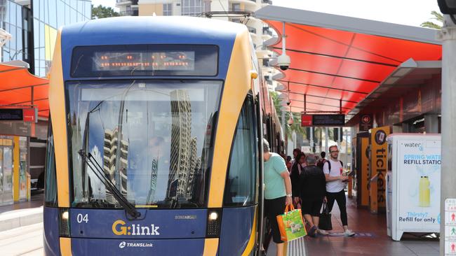 It’s going to take longer to see these trams rolling into Burleigh. Picture Glenn Hampson