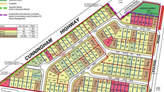 The plan for The Plateau estate in Flinders View