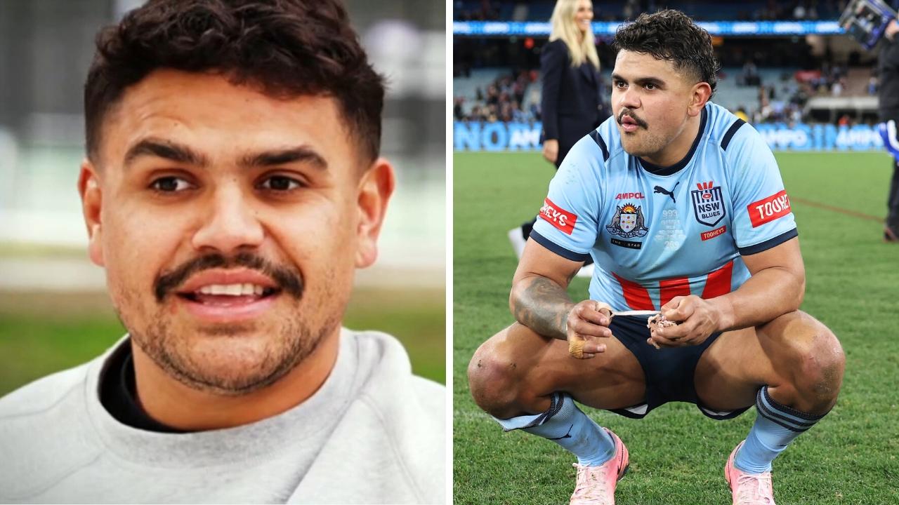 Latrell Mitchell opened up during a Sunday Footy Show interview. Photo: Channel 9.
