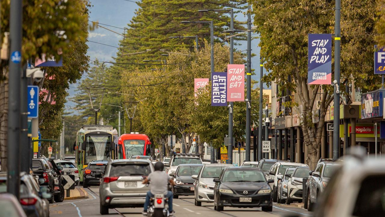 Glenelg’s Jetty Rd was put under dry zone restrictions last week. Picture: Ben Clark