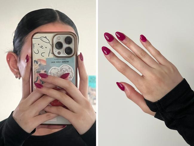 I tried out GLAMDRiP's popular dip-powder nail kit. Here's how it went. Picture: Harriet Amurao/news.com.au checkout