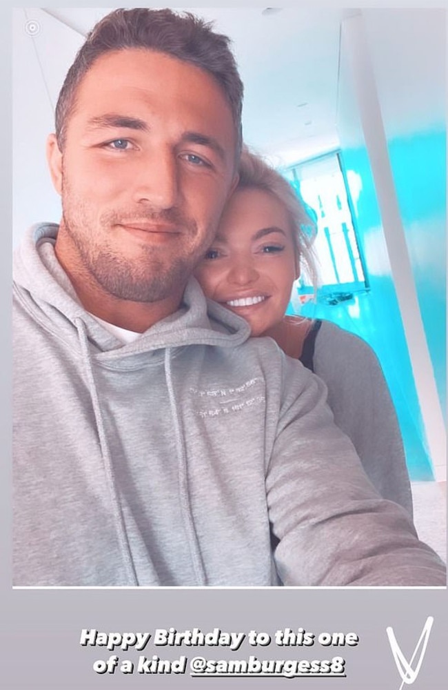 Sam Burgess and Jade Spooner.