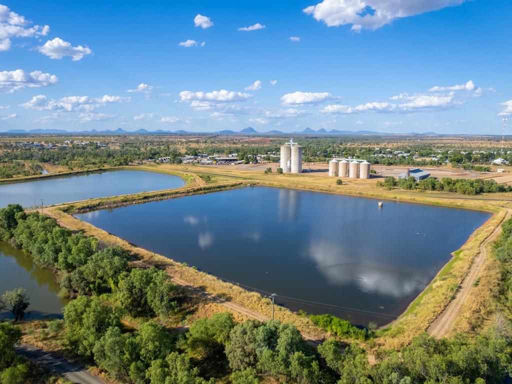 An aerial shot of Capella, where several water projects will be delivered this financial year.