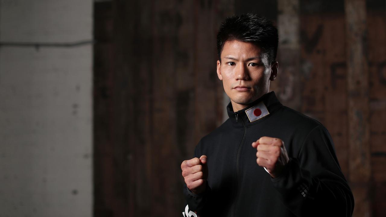 Takeshi Inoue has warned that he will bring the Samurai spirit of his Japanese ancestor in the fight. Picture: Getty Images