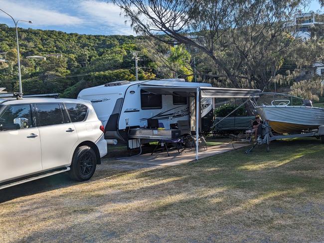 A Central Queensland family had their brand new Nissan Patrol stolen while they were camped at a Yeppoon caravan park during the winter school holidays.