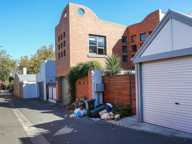 This home in North Melbourne was trashed by partygoers who rented it via Booking.com. Picture: Ian Currie