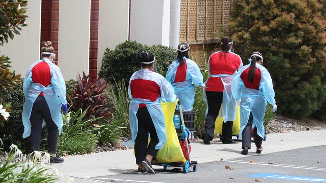 Staff at Jeta Gardens Aged Care facility. PHOTO: Annette Dew