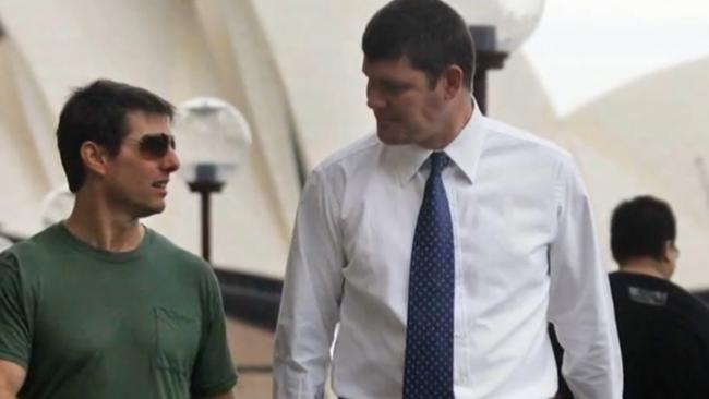 James Packer said he is no longer friends with actor Tom Cruise. Picture: Channel 7,