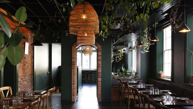 New Hobart restaurant Lost in Asia’s interior features a cool, jungle vibe. Picture: Nikki Davis-Jones