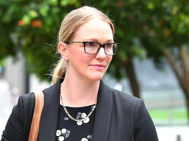 BRISBANE, AUSTRALIA - NewsWire Photos October 10, 2022:  Scientists Alicia Quartermain walking out of court.Public hearing of the Commission of Inquiry into Forensic DNA Testing in Queensland at the Brisbane Magistrates Court in BrisbanePicture: NCA NewsWire / John Gass