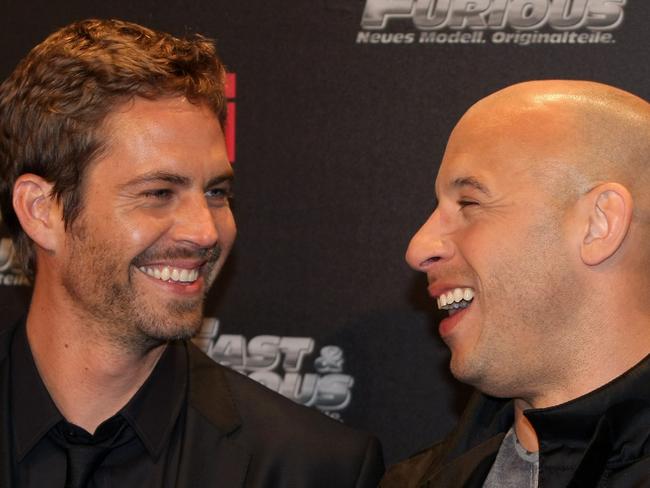 Paul Walker and Vin Diesel at a premiere of Fast &amp; Furious. Picture: Ralph Orlowski/Getty Images