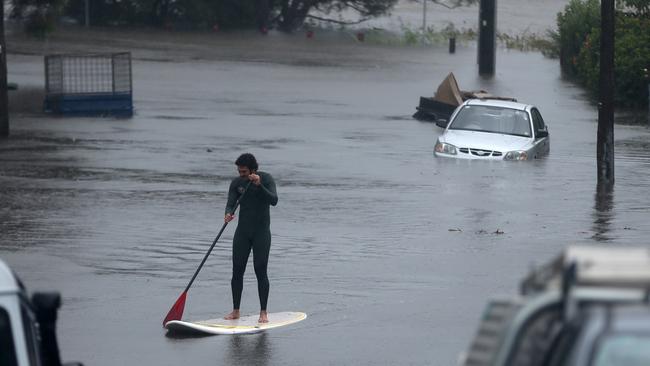 The only way to get around in Malcolm St North Narrabeen. Picture: John Grainger