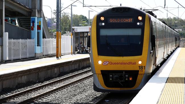 Trains have been delayed up to an hour, according to TransLink. Picture: Elise Searson