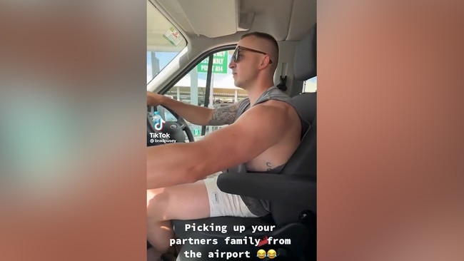 Gold Coast tourist Brad Pusey's hilarious video has had more than 1.4 million views. Photo: TikTok