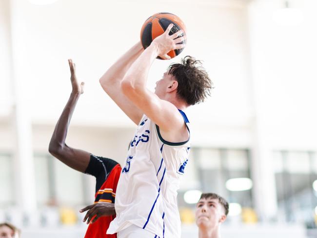 Jacob Furphy at the Basketball Australia Schools Championships. Picture: Taylor Earnshaw