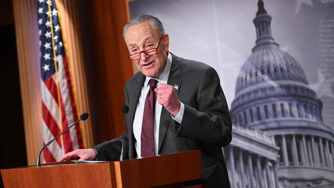 US Senate Majority Leader Chuck Schumer said ‘this is one of the most significant appropriations packages we have done in a really long time.” Picture: AFP