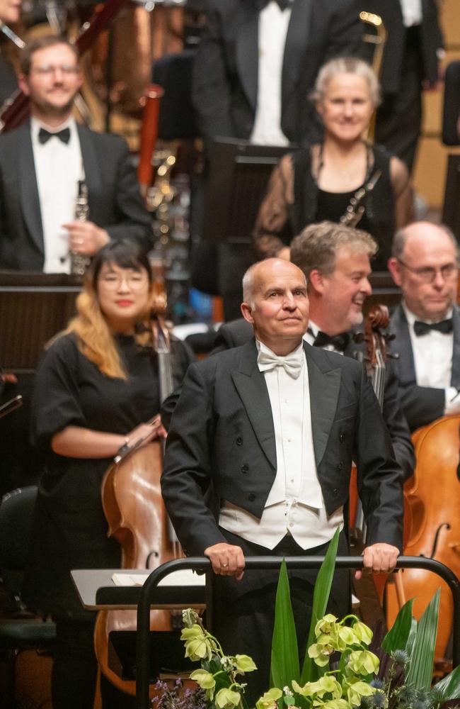 Conductor Johannes Fritzsch at the Queensland Symphony Orchestra's much anticipated return to QPAC's Concert Hall. Picture: Peter Wallis, Socials: Damien Anthony Rossi