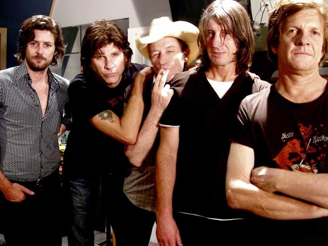 Beasts of Bourbon members Brian Hooper, Tex Perkins, Spencer P. Jones, Tony Ploor and Charlie Owen.