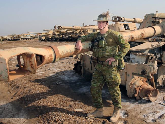 Commanding Officer of the Training Task Group Trainers LTCOL Chris Gardner. Picture Gary Ramage