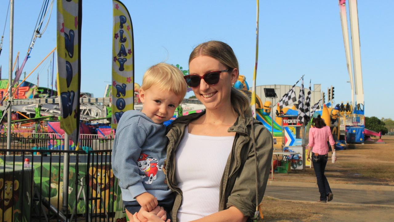 BUNDY SHOW 2021: Angela and Bodhi Simonka enjoying the show.