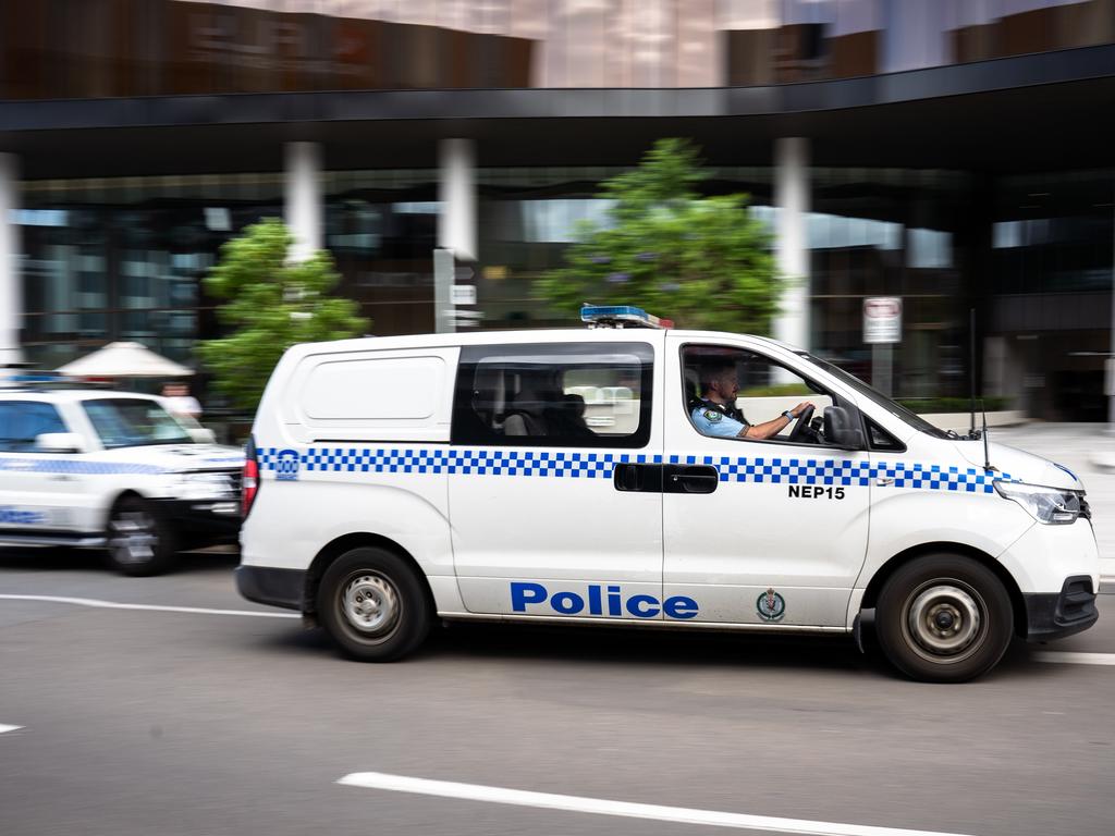 Police at the Pullman Hotel in Penrith after Ms So’s body was found on Sunday afternoon. Picture: Tom Parrish