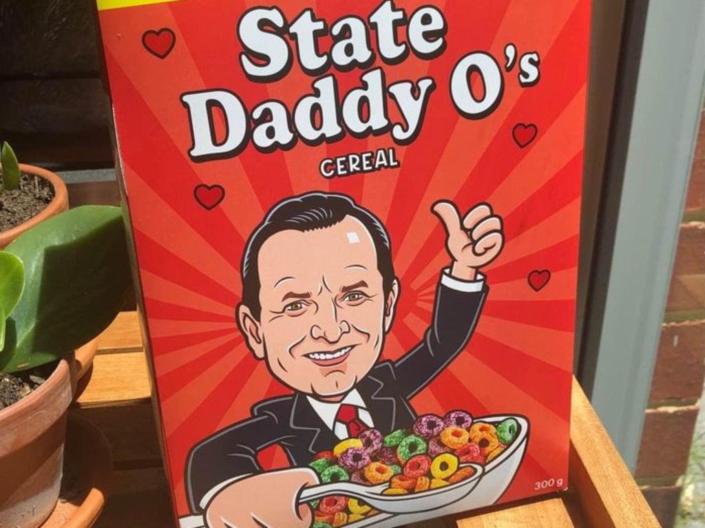 The Mark McGowan cereal has become popular online. Picture: Facebook