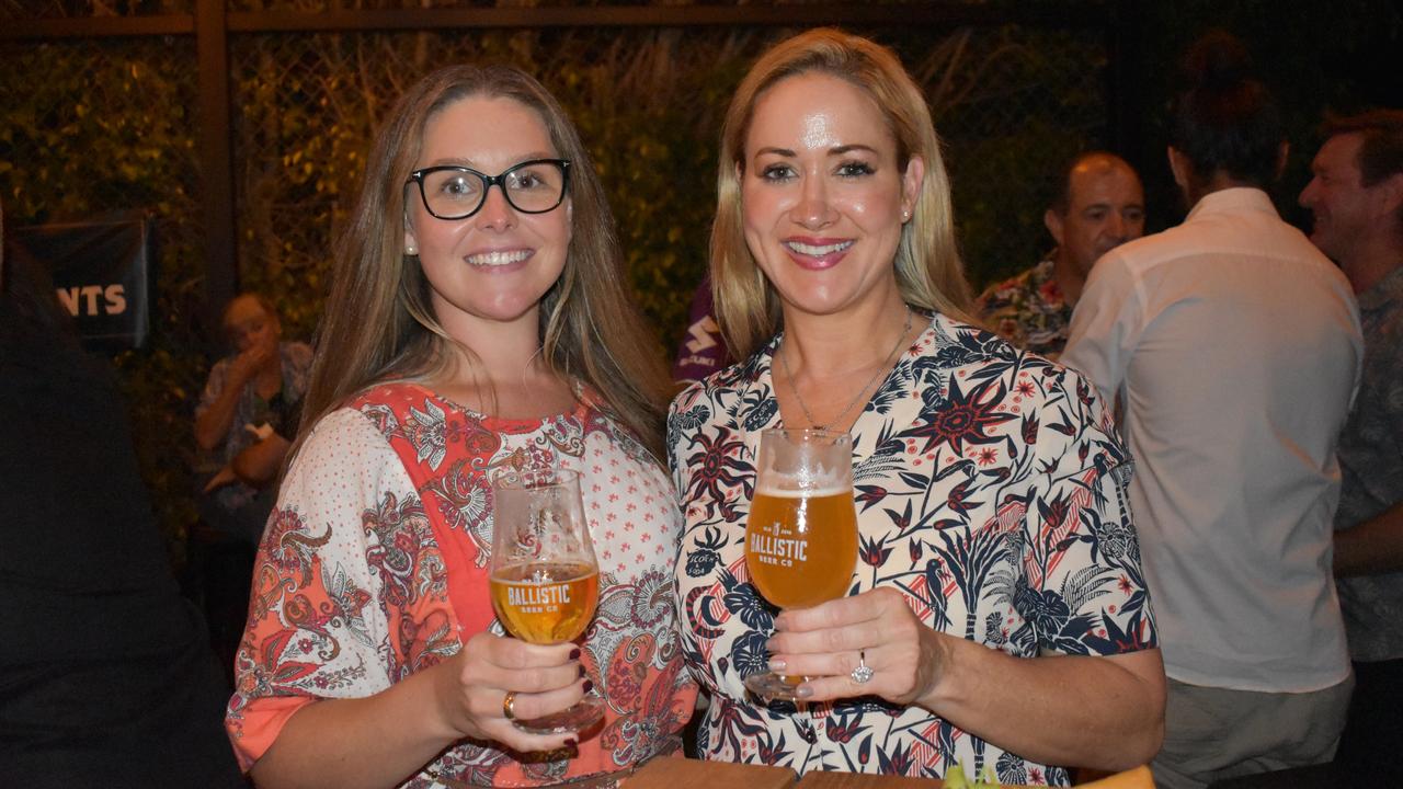 Rennae Ellery of Sydney and Kim Moon of Woodwark at Ballistic Whitsundays' VIP launch. Picture: Kirra Grimes.