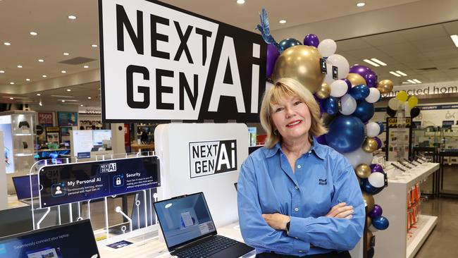 Harvey Norman CEO Katie Page in the Auburn store. Picture: John Feder