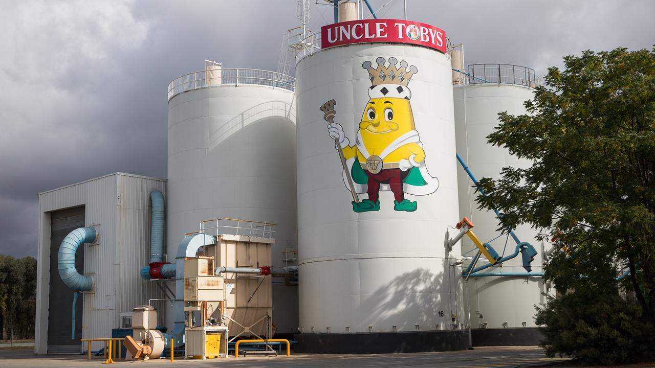 The Nestle factory in Wahgunyah that makes Uncle Tobys cereals will also see its equivalent electricity usage come from renewables. Picture: Paul Jeffers / Supplied