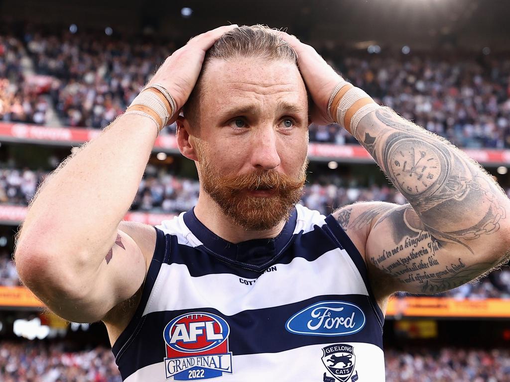 Tuohy played at Carlton before winning a premiership at the Cats. Picture: Cameron Spencer/AFL Photos/via Getty Images