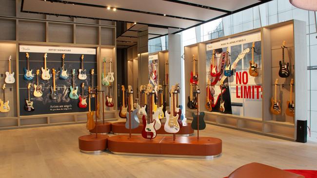 Inside Fender Flagship Tokyo in Omotesando-Harajuku, Japan. Picture: Keizo Mori