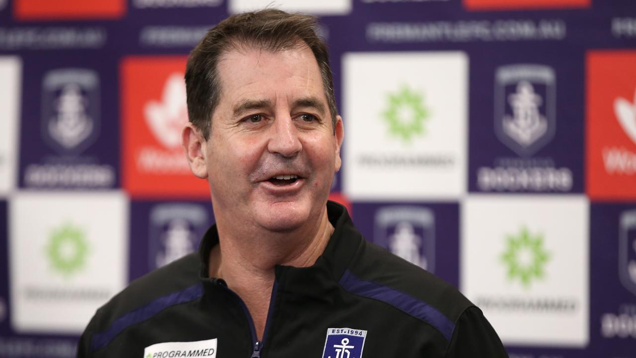 Afl 2019 Ross Lyon Gerard Whateley Brownlow Medal Coach Awkward Meeting